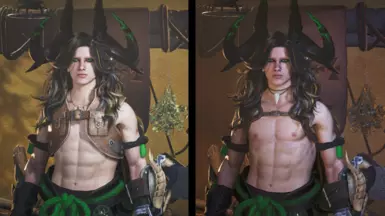 Naked Torso Male with Leather Straps