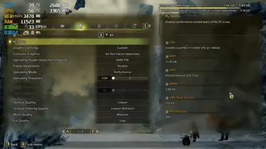 PC Specs l Nvidia driver version used and tested for all Resolution mods 