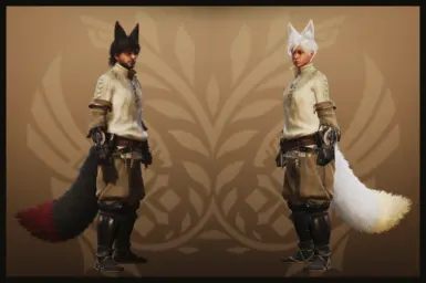 Fox-Kitsune Ears and Tail