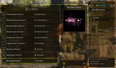 Rice Ball Charm Recipe (Not Replacer)