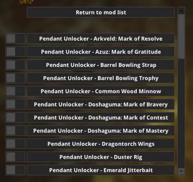 Pendant Unlocker (AKA. Charms)