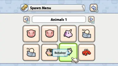 Spawn Menu Animals
