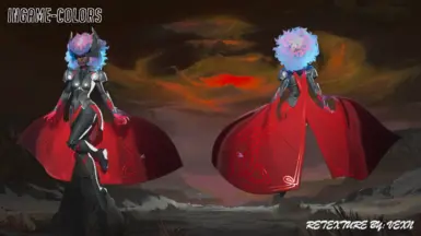 Red and Black Goddess Of Thunder Storm