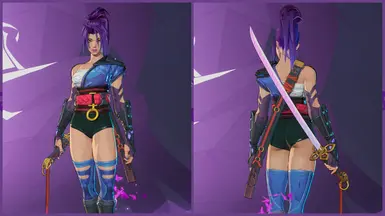 Psylocke Outfit 1 Without Skirt and Mask