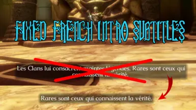 Soul Reaver 1 - Fixed French Intro Subtitles