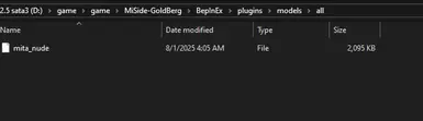 i just put here then run a game it will automaticly put inside 'all' folder, and u can change in setting