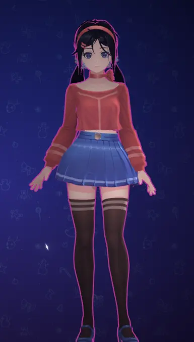 Darker hair and stockings