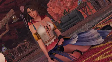 Gunner Yuna over Aerith