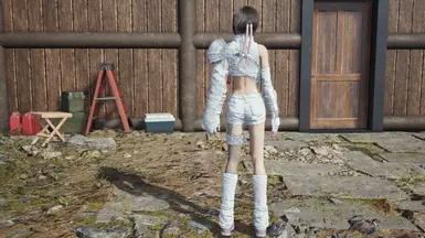 SamsamTS white pink recolor remake standard outfit