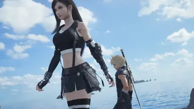 Tifa Standard Outfit- Black and White