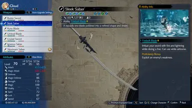 sleek saber option
