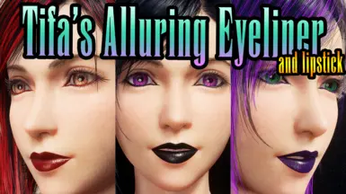 Tifa's Alluring Eyeliner and Lipstick (Makeup)