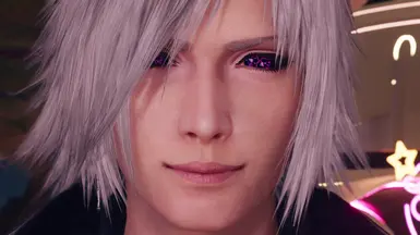 Silver Hair With Jenova Birth Eyes