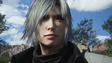 Silver Hair With Jenova Birth Eyes