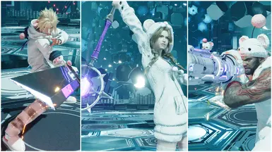 Aerith Barret and Cloud - Moogle Outfit Set