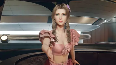 Simple Winged Makeup For Aerith