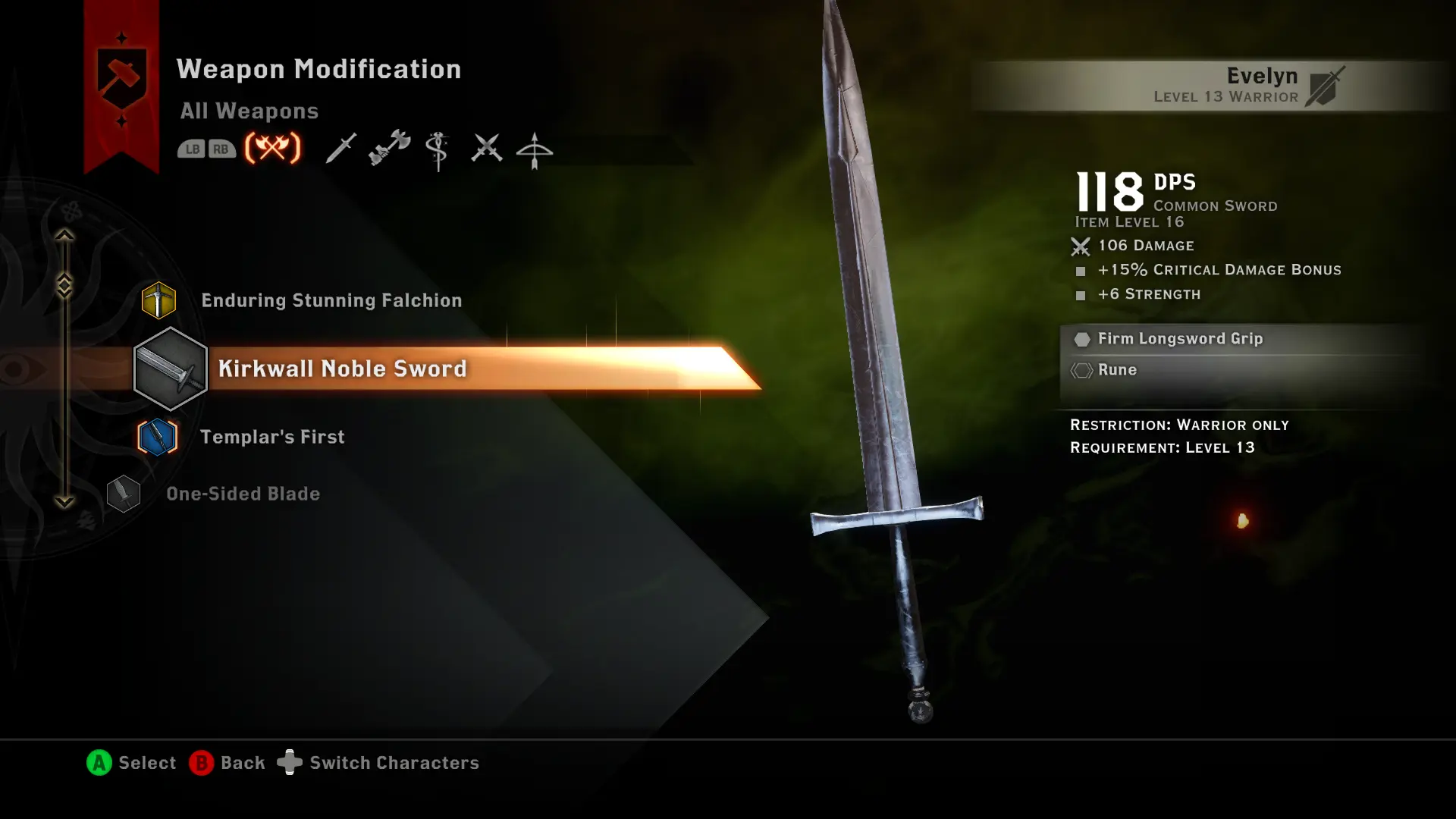 Weapon Reshapes At Dragon Age: Inquisition Nexus - Mods And Community