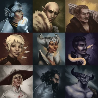 All portraits companions paintings