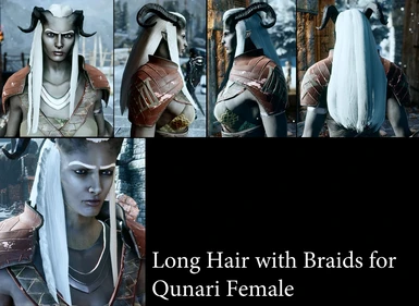 Long Hair with Braids for Qunari ladies