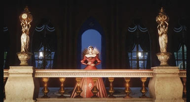 Empress Celene's Red Ballgown
