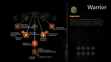 Inquisitor Tree Overhauled - Warrior