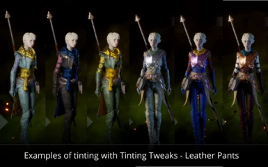 Tinting Examples with Leather Pants