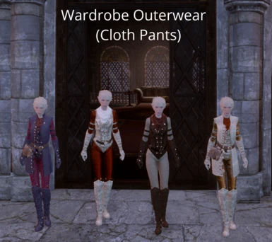 Wardrobe Outerwear with Cloth Pants