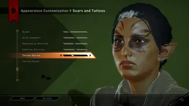 DAO Tattoos Vallaslin Replacement for Elves