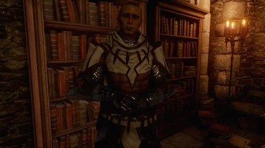 Tevinter Outfit 1 Hood Down Gereon Alexius as Cullen