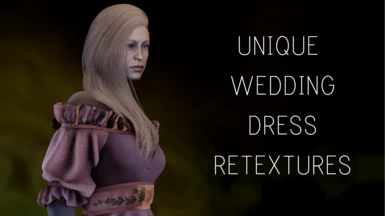Unique Wedding Dress Retextures