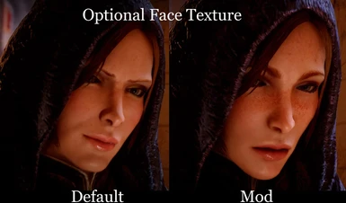 Optional face texture closeup