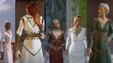 Pretty dress for everyone, everywhere, in and out of cutscenes!