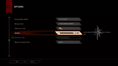 Extended Gamma Slider