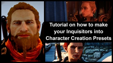 Tutorial on how to make your Inquisitors into Character Creation Presets