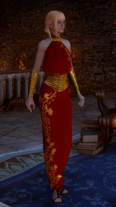 Aideen in red and gold - ty!!!