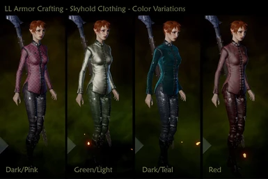 LL Skyhold Clothing - Color Variations