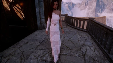 bride white1 belted dress retexture front