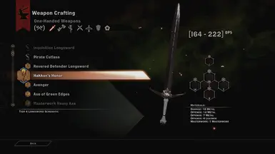 Crafted Hakkon Weapons Changed to Simple Looks at Dragon Age ...