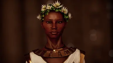 Vivienne with Wedding Dress and Unfitted Flower Crown