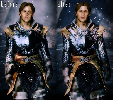 Comparison (I edited more armours than just this but I edited too many to take pictures of them all)