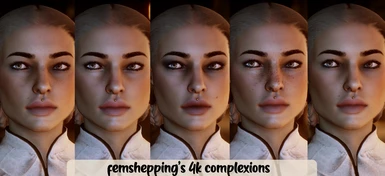 femshepping's 4k Female Inquisitor Face Textures for Frosty