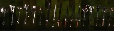 1 handed weapons