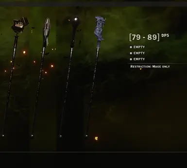 staves with dragon grip