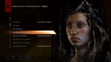 Eye Rotation and Spacing