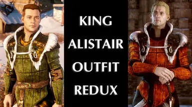 King Alistair Outfit Retextures for the Inquisitors Cullen and King Alistair
