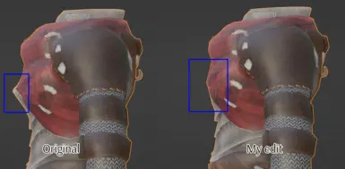 Chestpiece edit comparison
