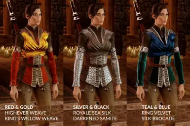 Human Female Skyhold Outfit Retextures - Tinted Yes Sash (image by horography)