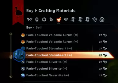 Some materials appear to be duplicates, but give different perks