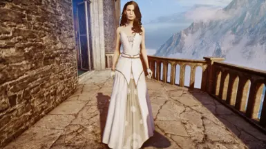 wedding dress is untintable white and silver. does not natively import on formalwear.