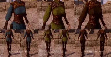 Solas knit shirt versions 1